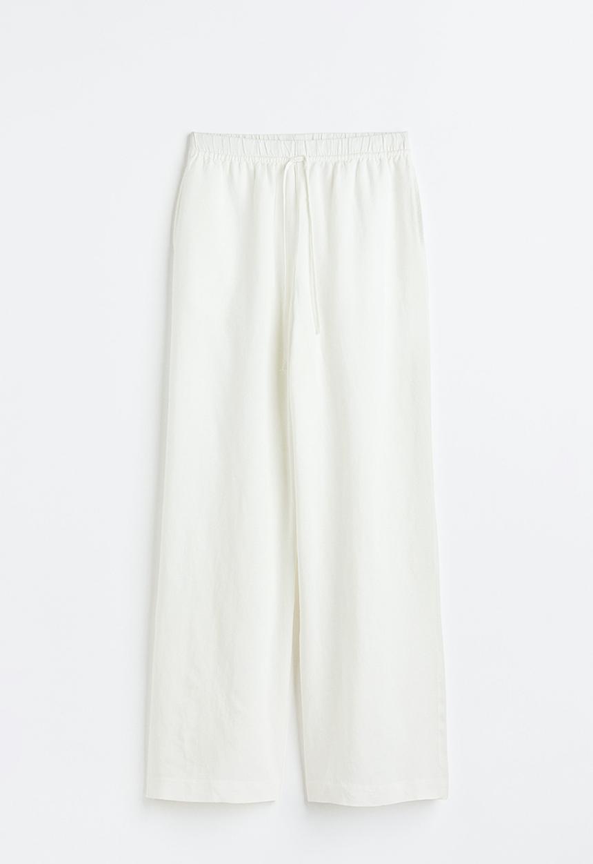 H&M - Drawstring trousers - white