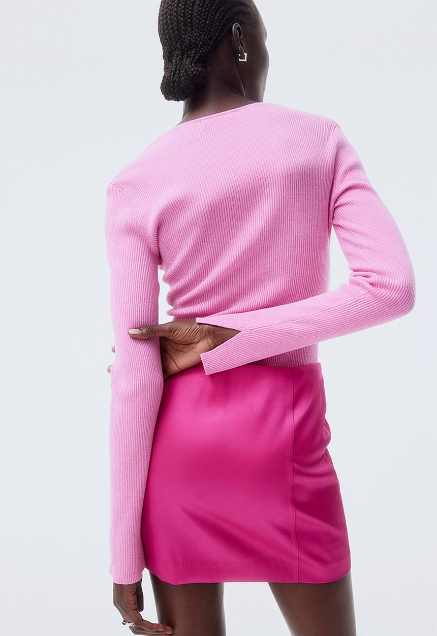 H&M - Square-necked top - pink