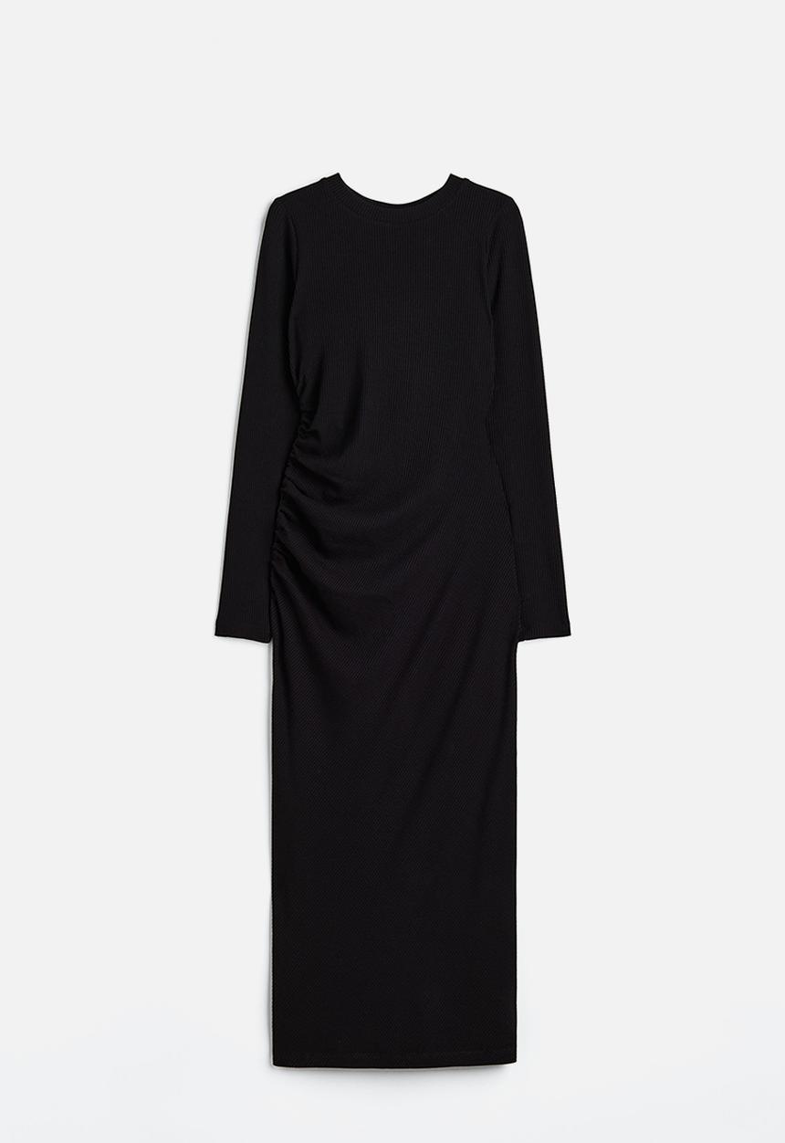 H&M - Gathered bodycon dress - black