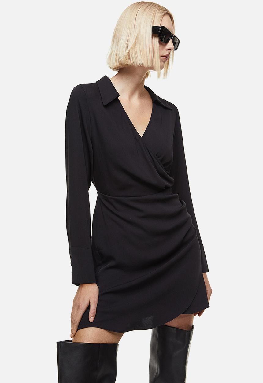 H&M - Wrap dress - black