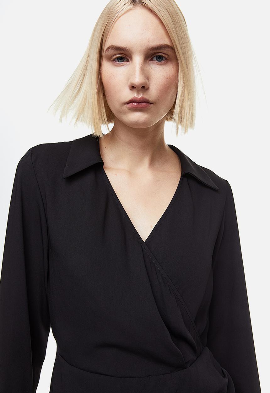 H&M - Wrap dress - black