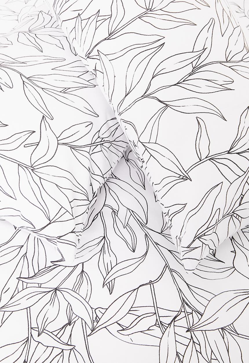 Sixth Floor - Harper cotton printed duvet cover set - black