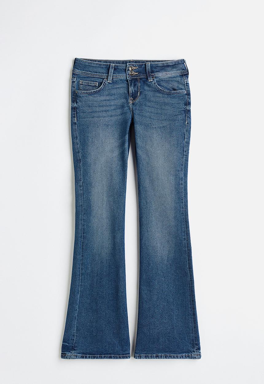 H&M - Flared low jeans - denim blue