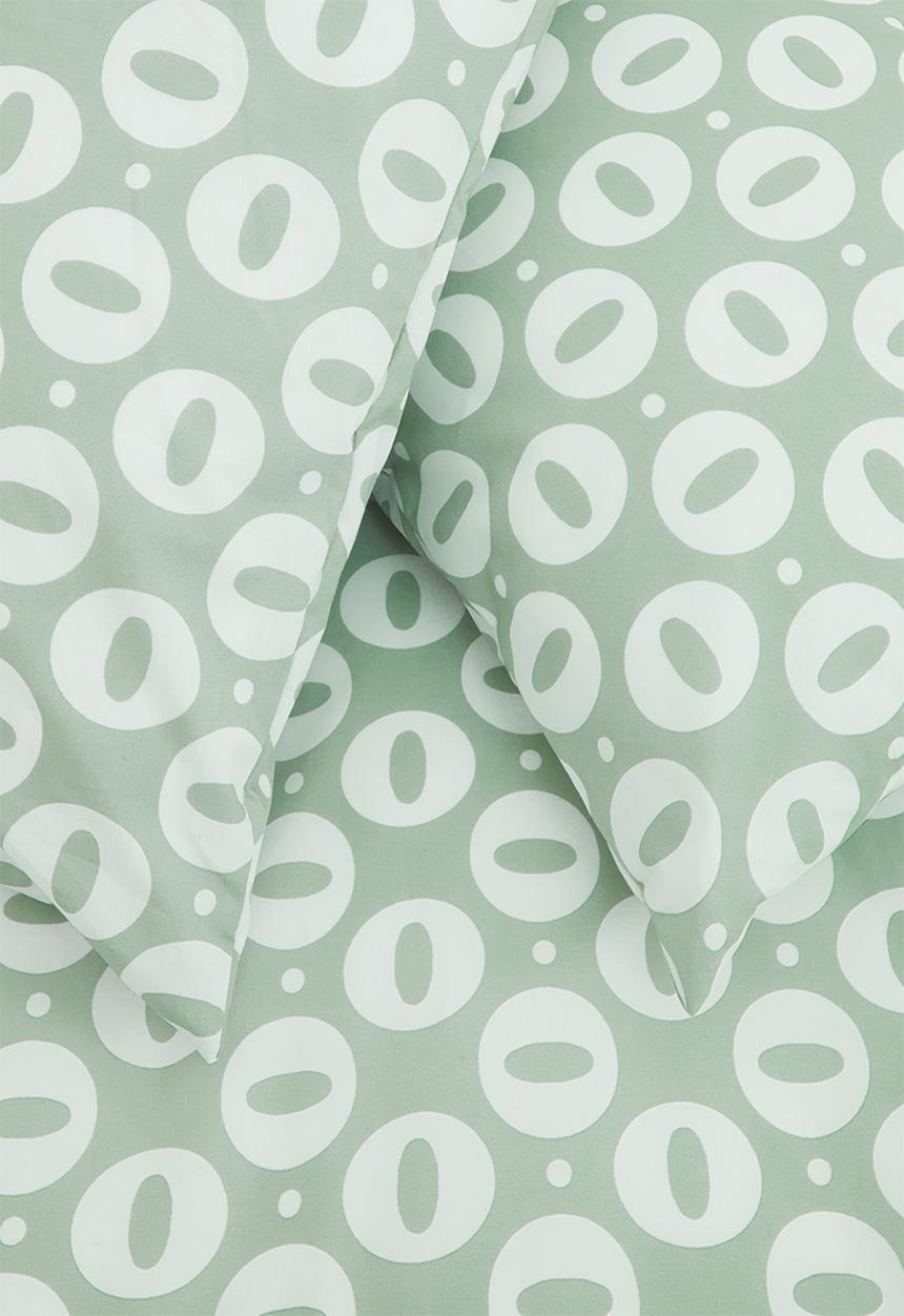 Sixth Floor - Amare cotton printed duvet cover set - green