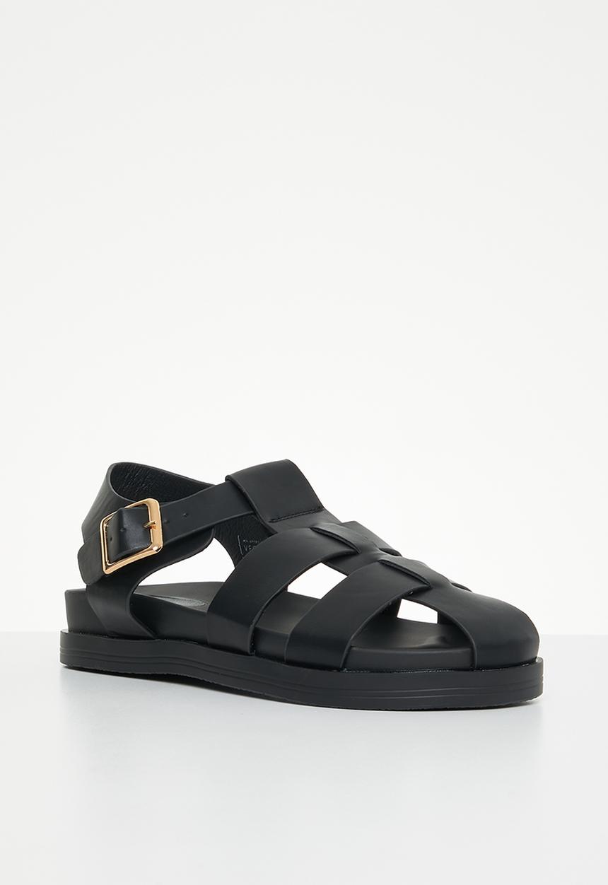 Cotton On - Isla fisherman sandal - black  