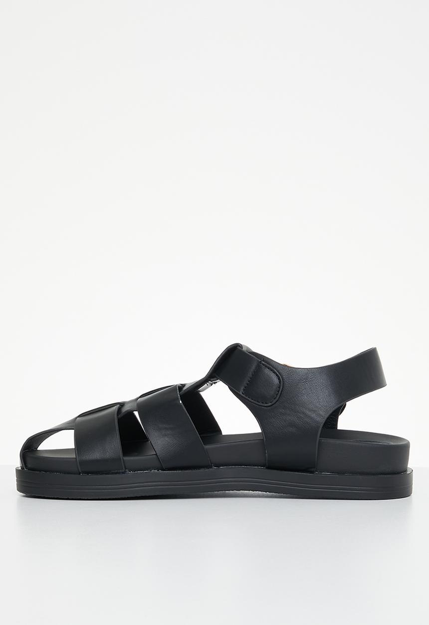 Cotton On - Isla fisherman sandal - black  