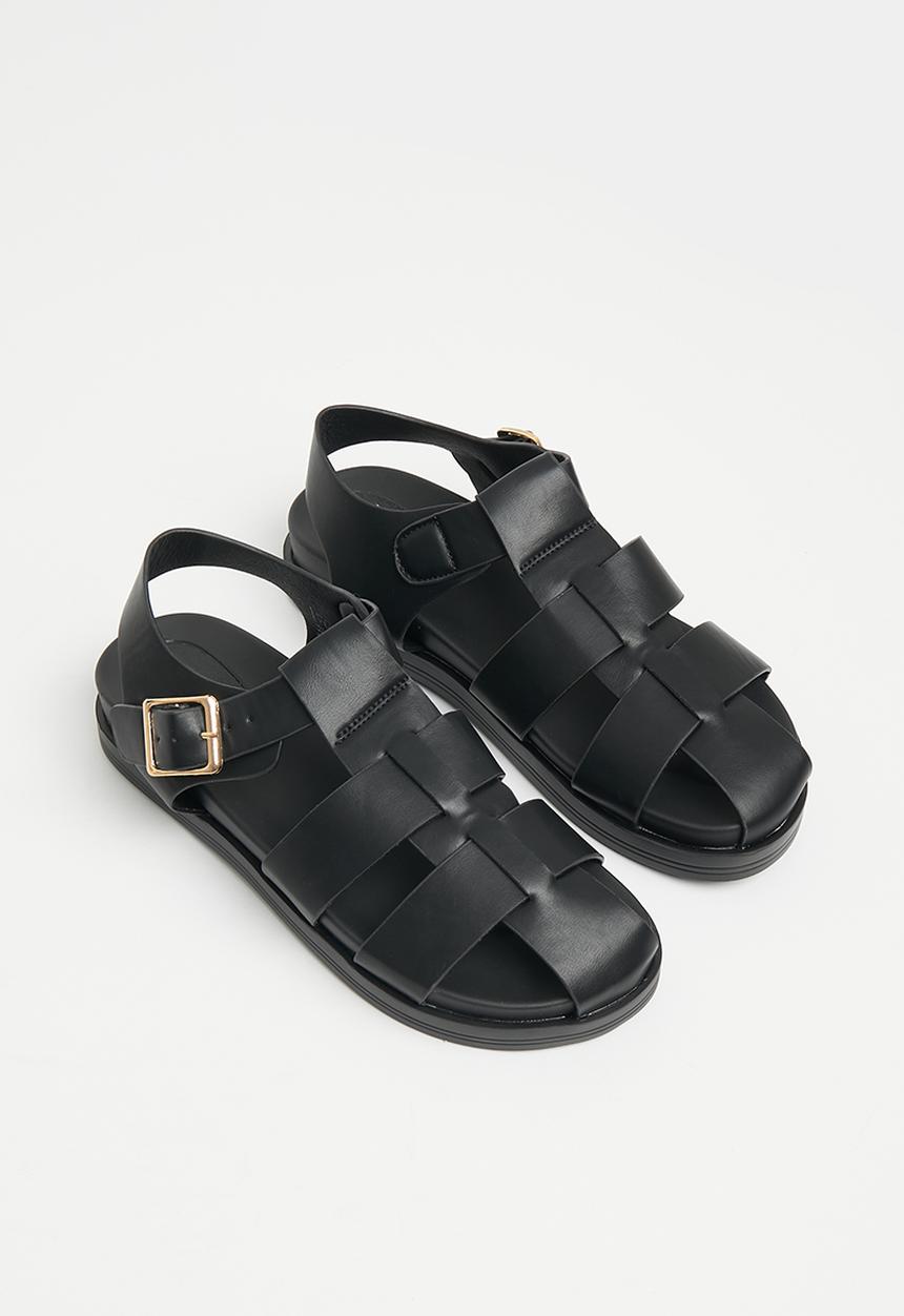 Cotton On - Isla fisherman sandal - black  