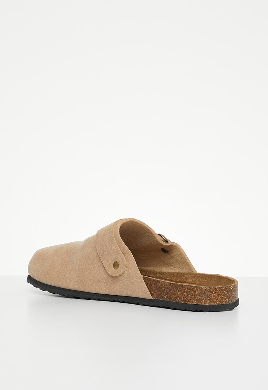 Cotton On - Rex buckle mule - pink beige micro