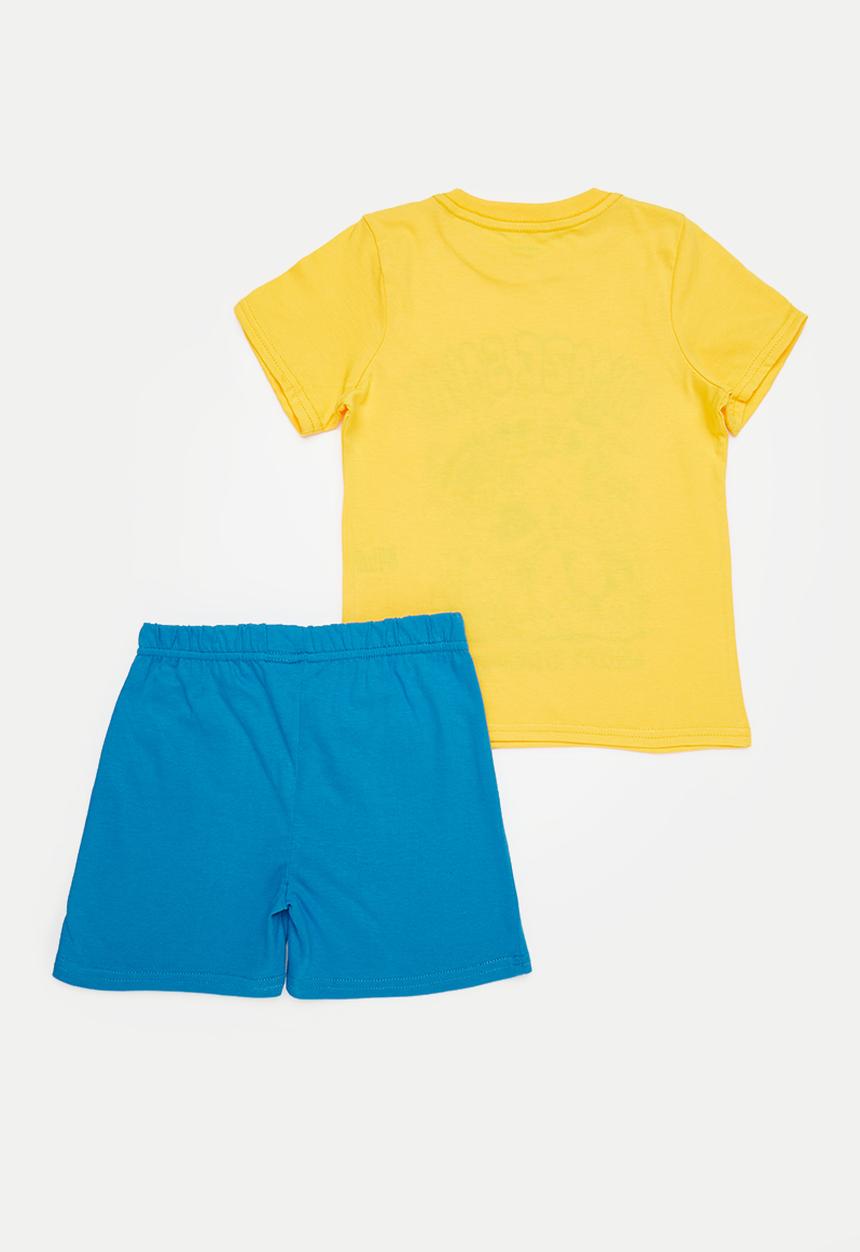 Pop Candy - Boys summer pj set - yellow & blue