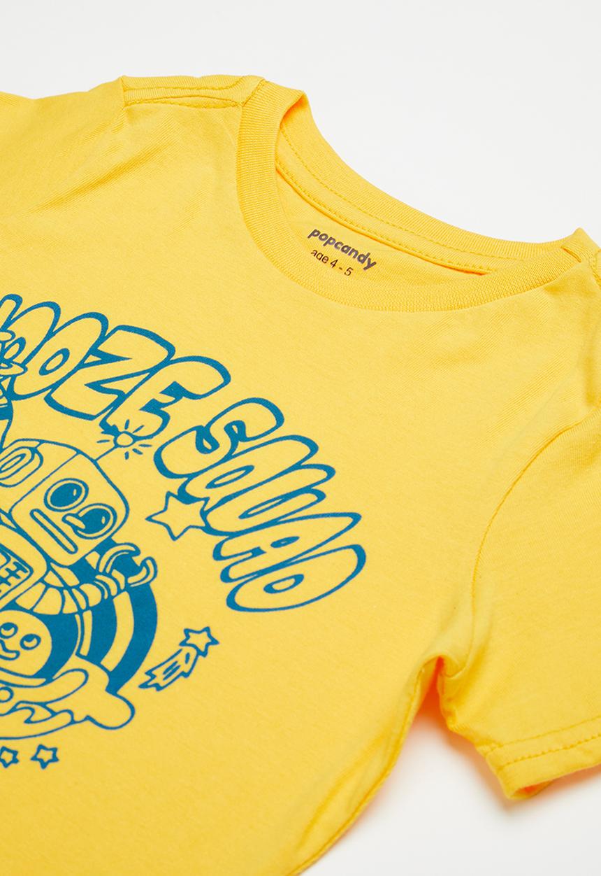 Pop Candy - Boys summer pj set - yellow & blue