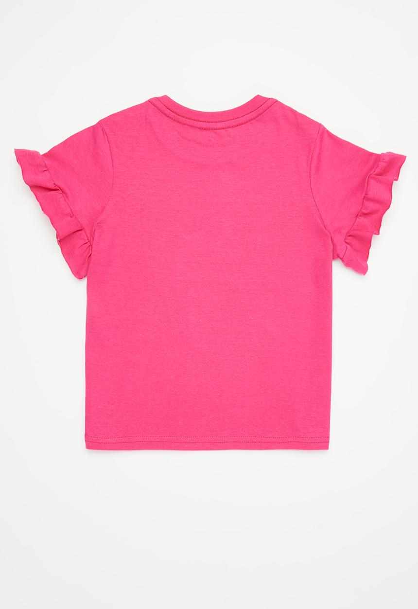 Pop Candy - Girls 2 pack printed tees - lilac & pink