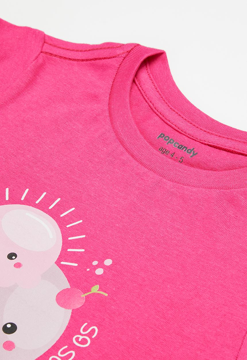 Pop Candy - Girls 2 pack printed tees - lilac & pink