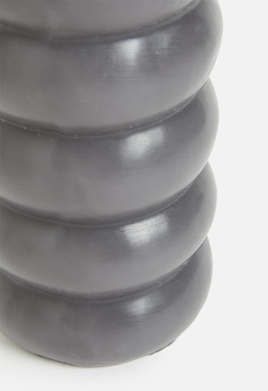 H&S - Beading candle - anthracite
