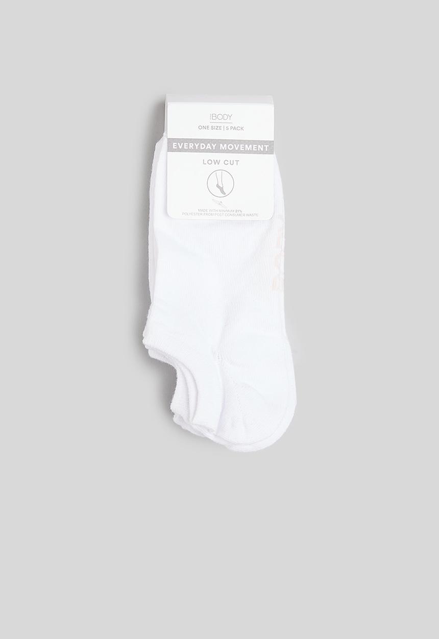 Cotton On - Body 5 pack low cut sock - white