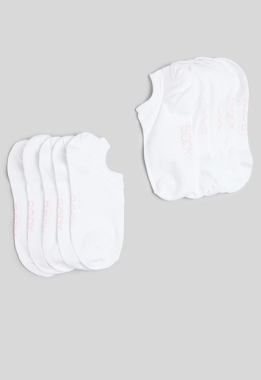 Cotton On - Body 5 pack low cut sock - white