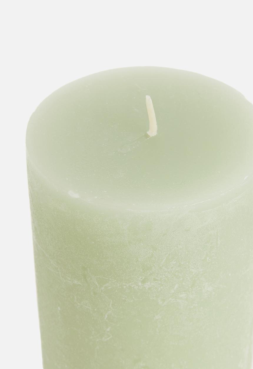 H&S - Pillar candle – mid green