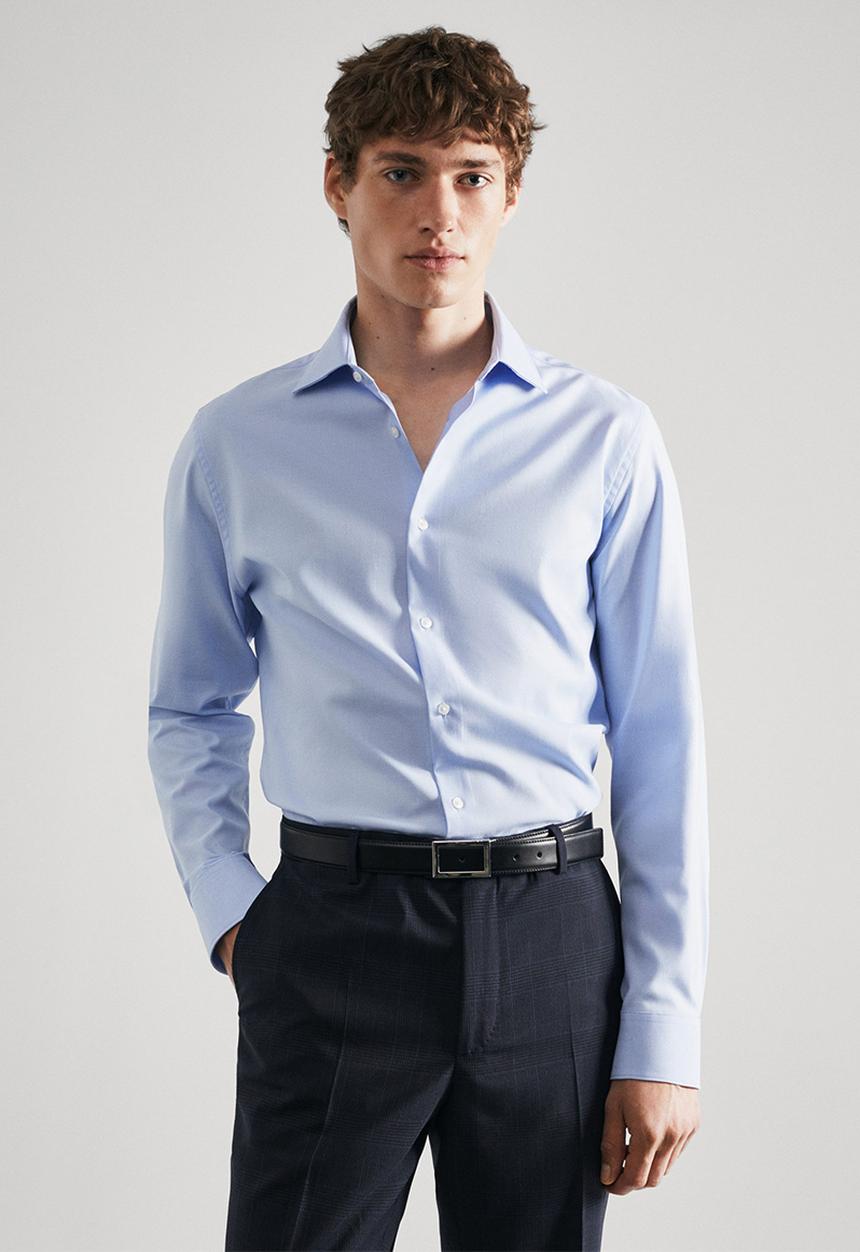 MANGO - Shirt emeritol - sky blue