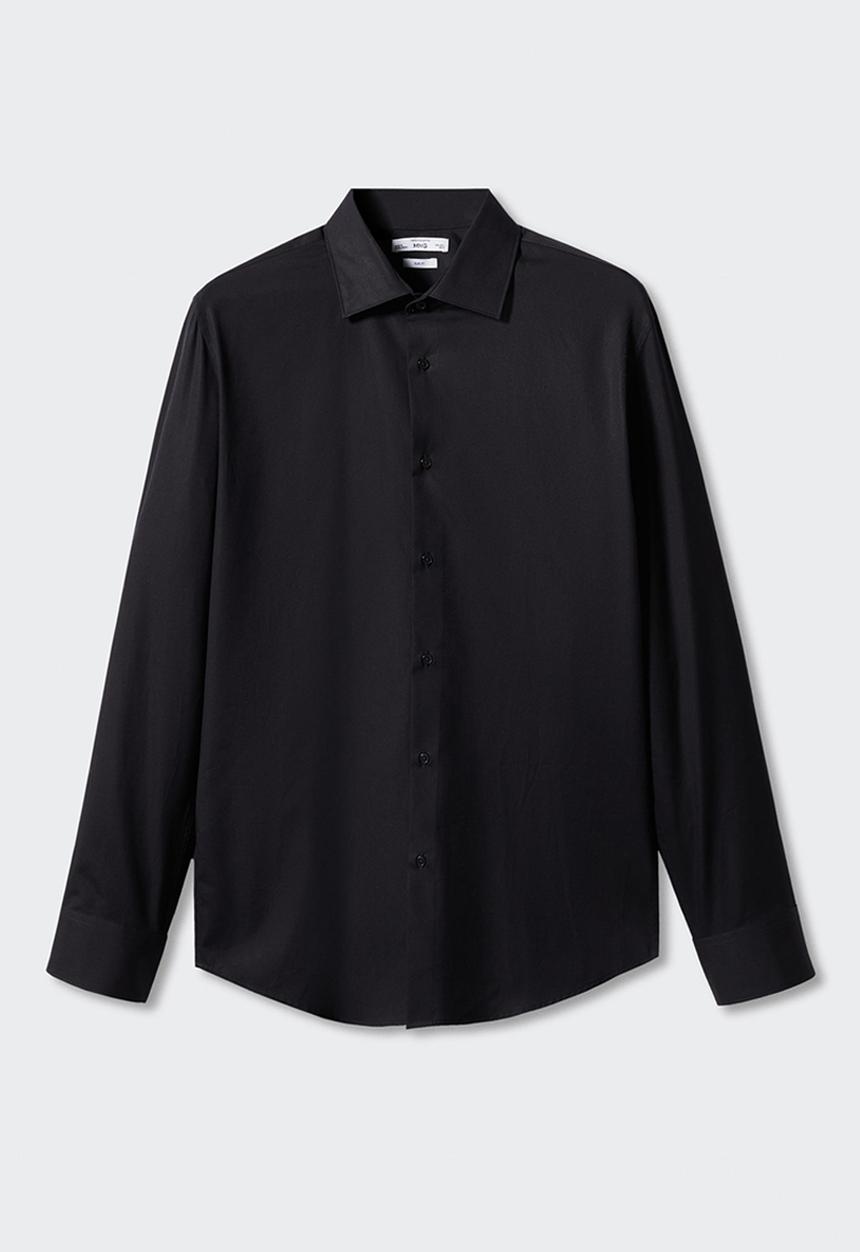 MANGO - Shirt emeritol - black
