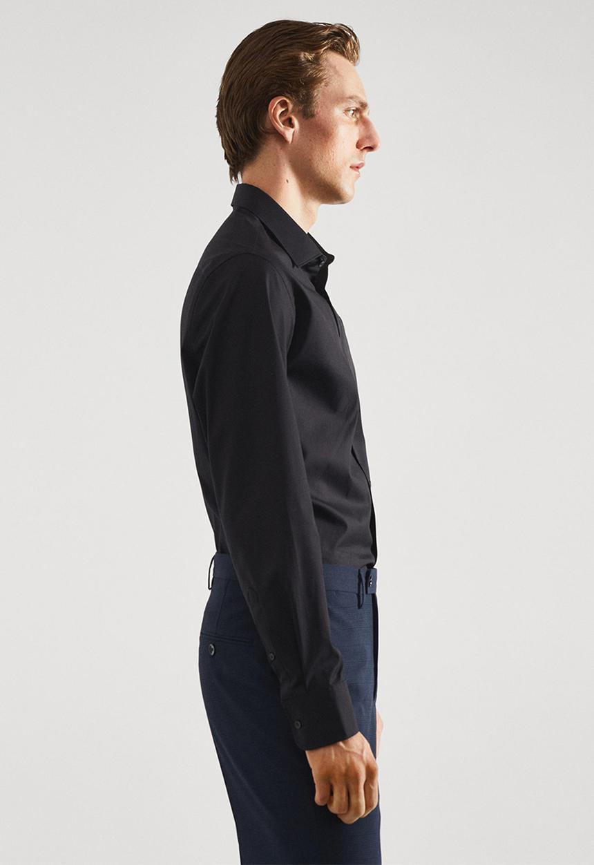 MANGO - Shirt emeritol - black