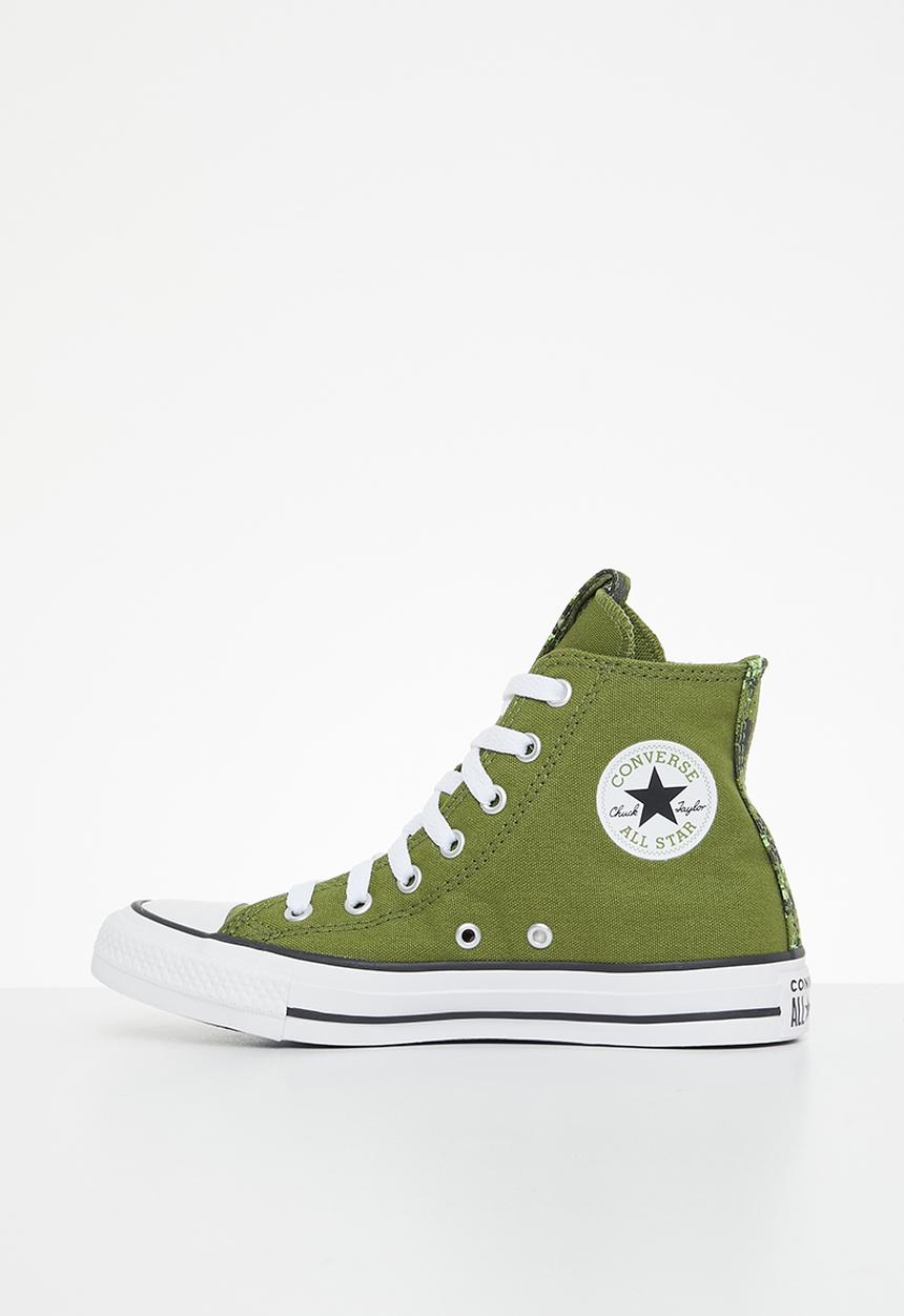 Converse - Chuck taylor all star digi camo hi - grassy/black/white