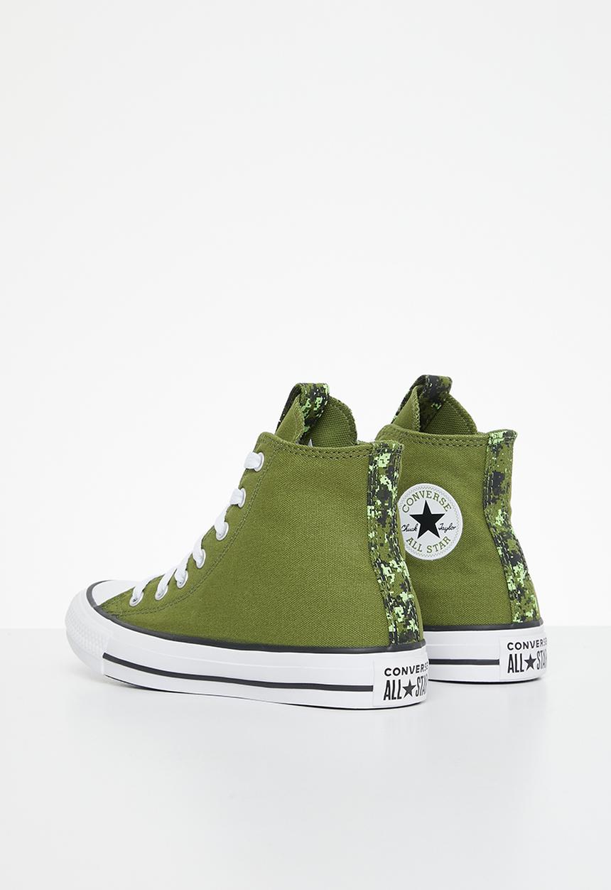 Converse - Chuck taylor all star digi camo hi - grassy/black/white