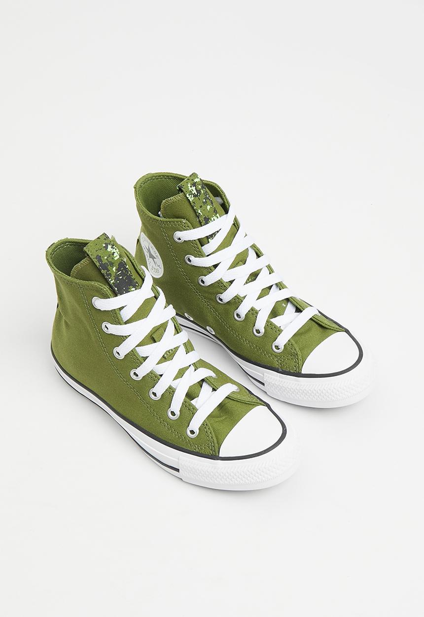 Converse - Chuck taylor all star digi camo hi - grassy/black/white