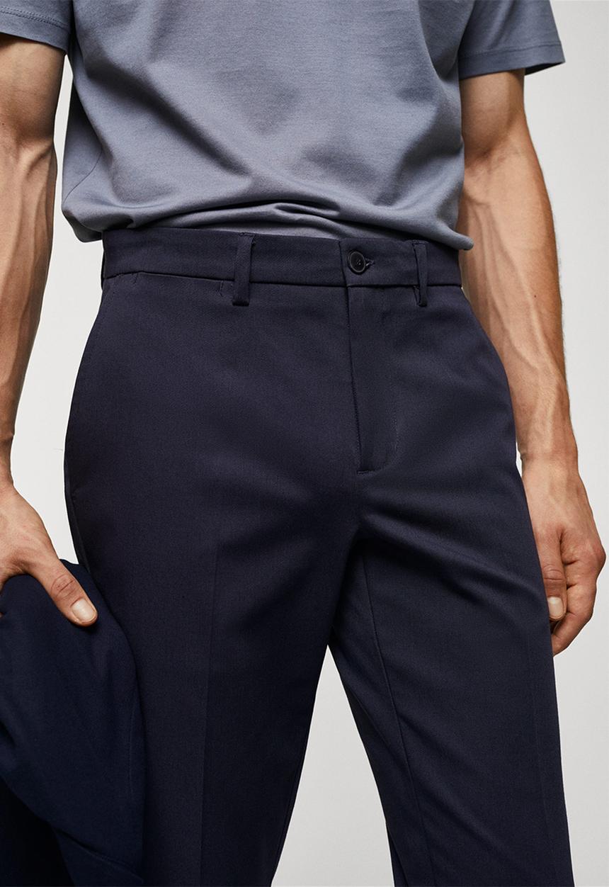 MANGO - Trousers dublino - medium blue