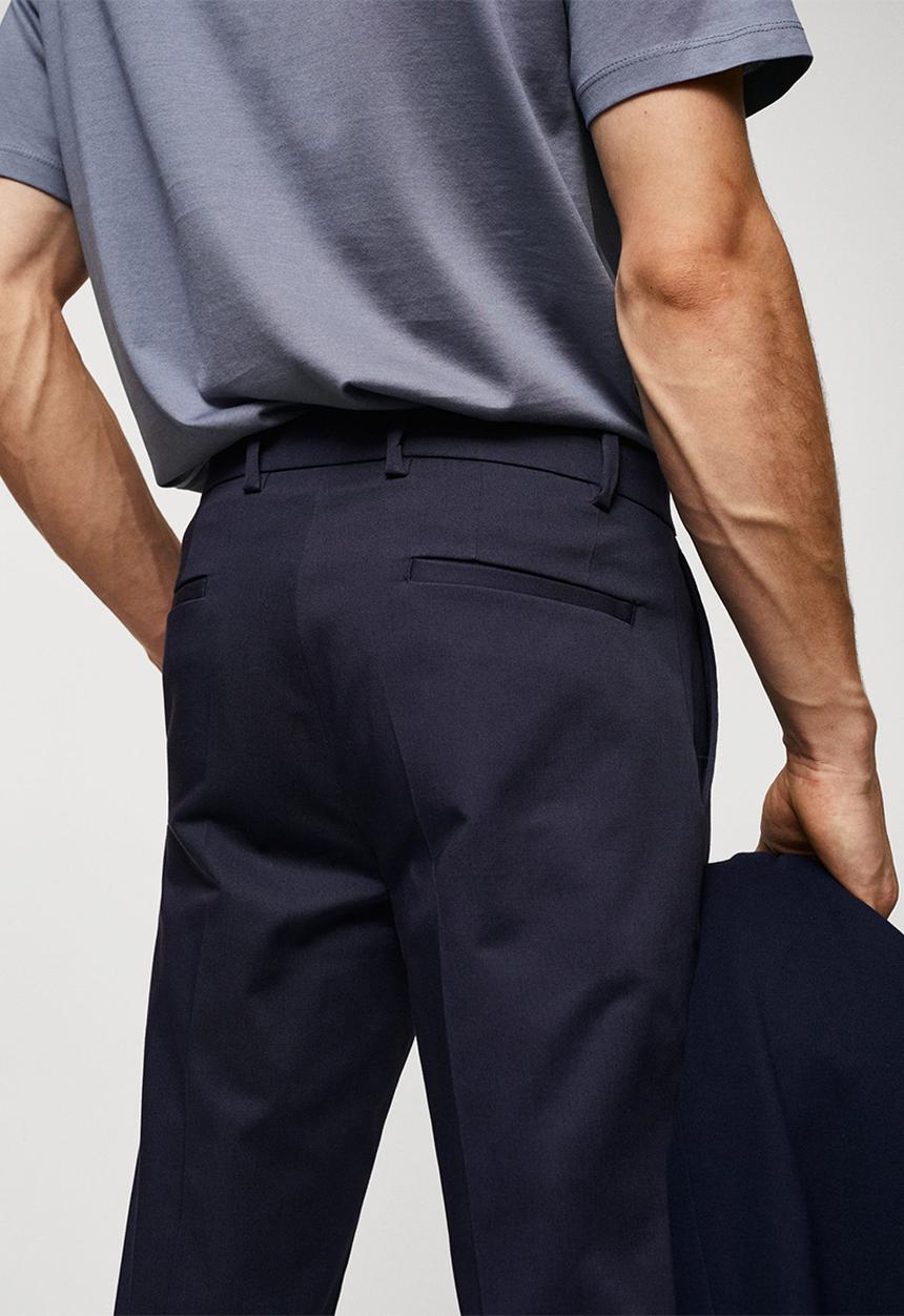 MANGO - Trousers dublino - medium blue