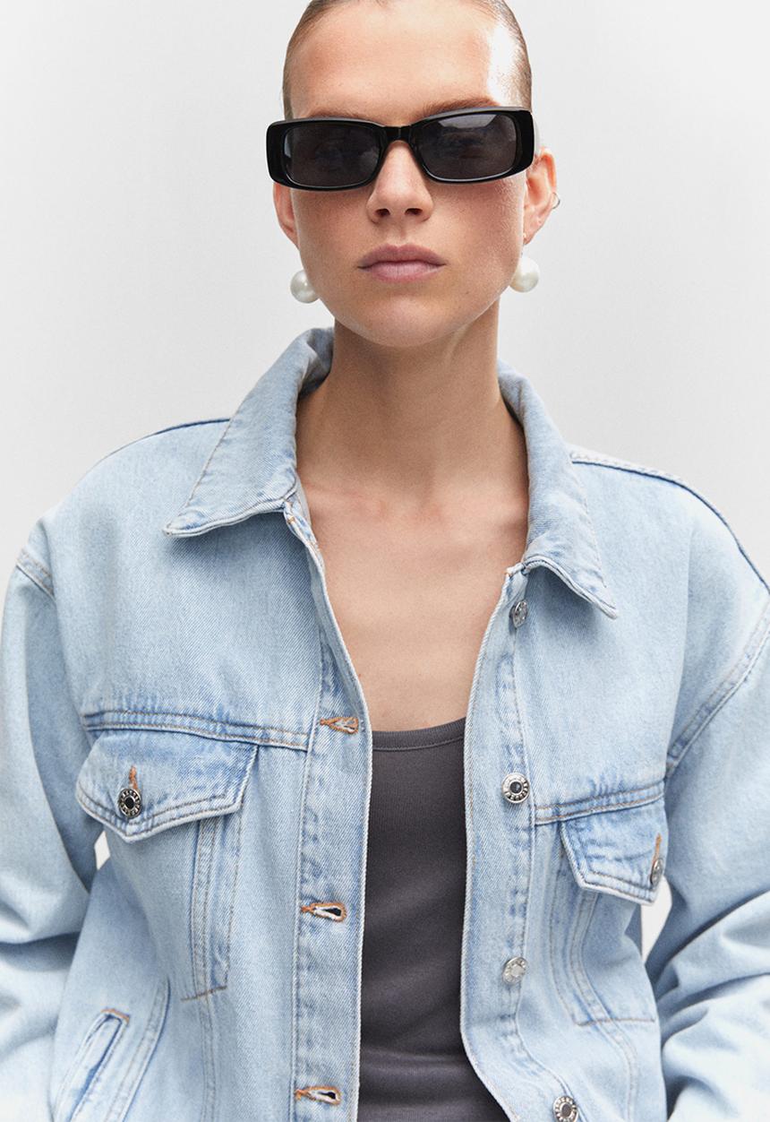 MANGO - Jacket alaia - open blue