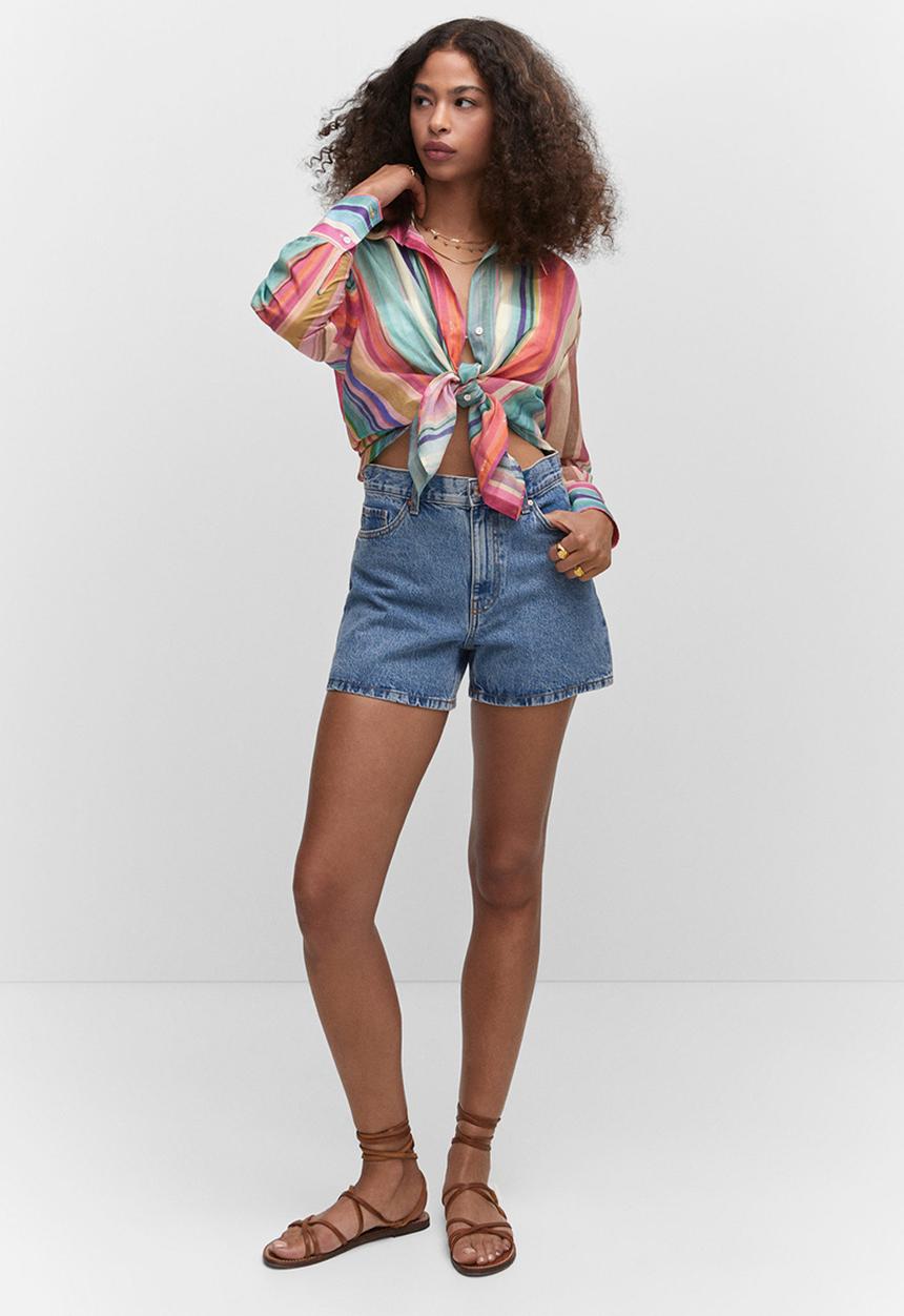 MANGO - Shirt piru - pink
