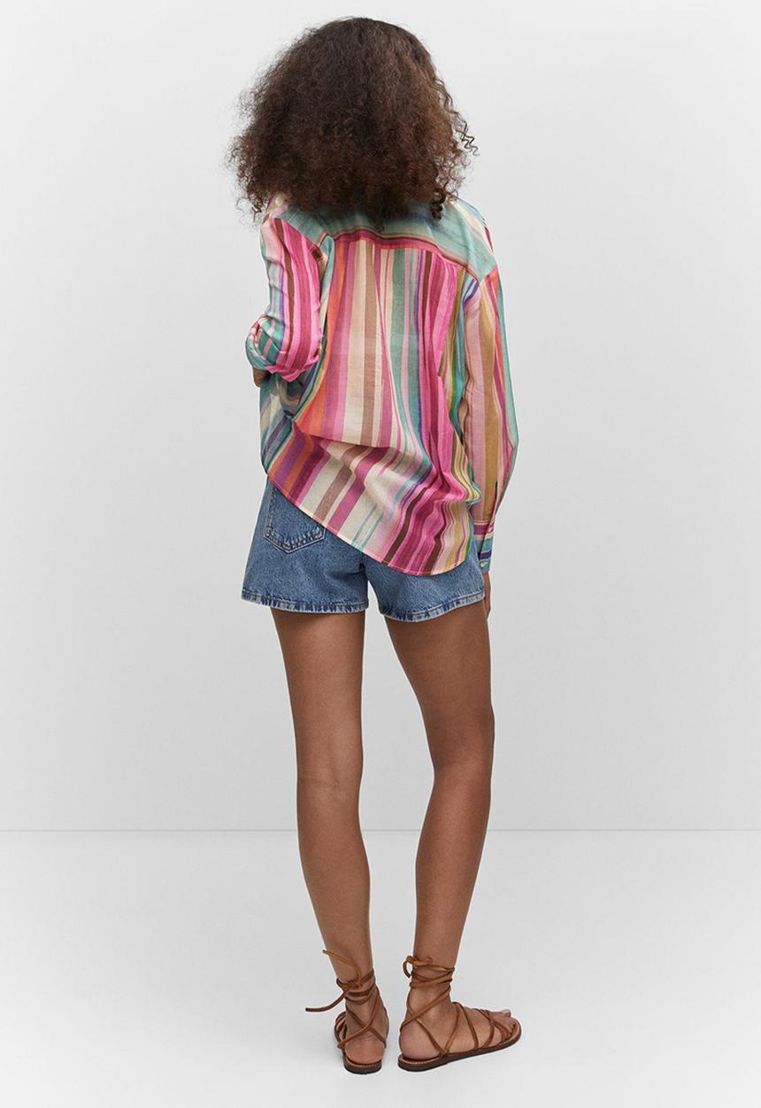 MANGO - Shirt piru - pink