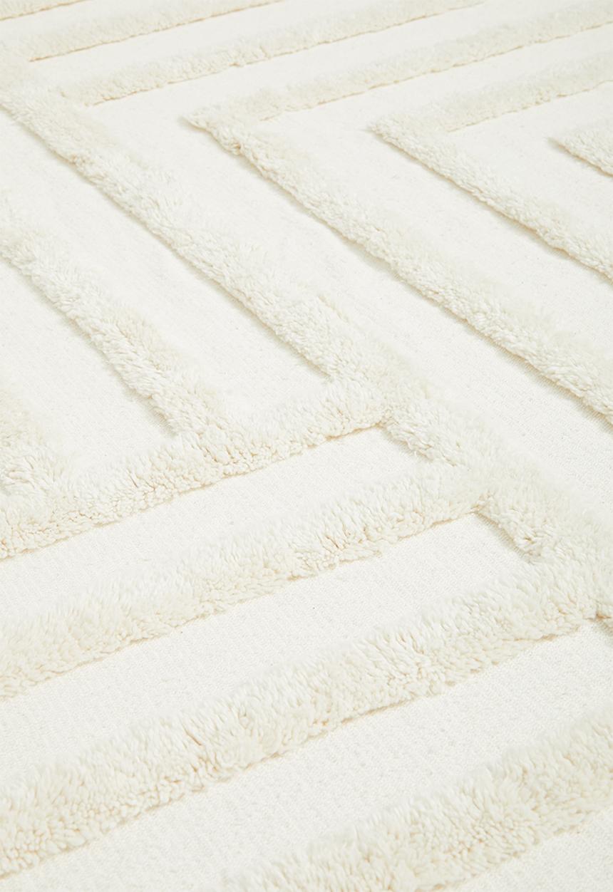 Sixth Floor - Linear tufted throw - cream