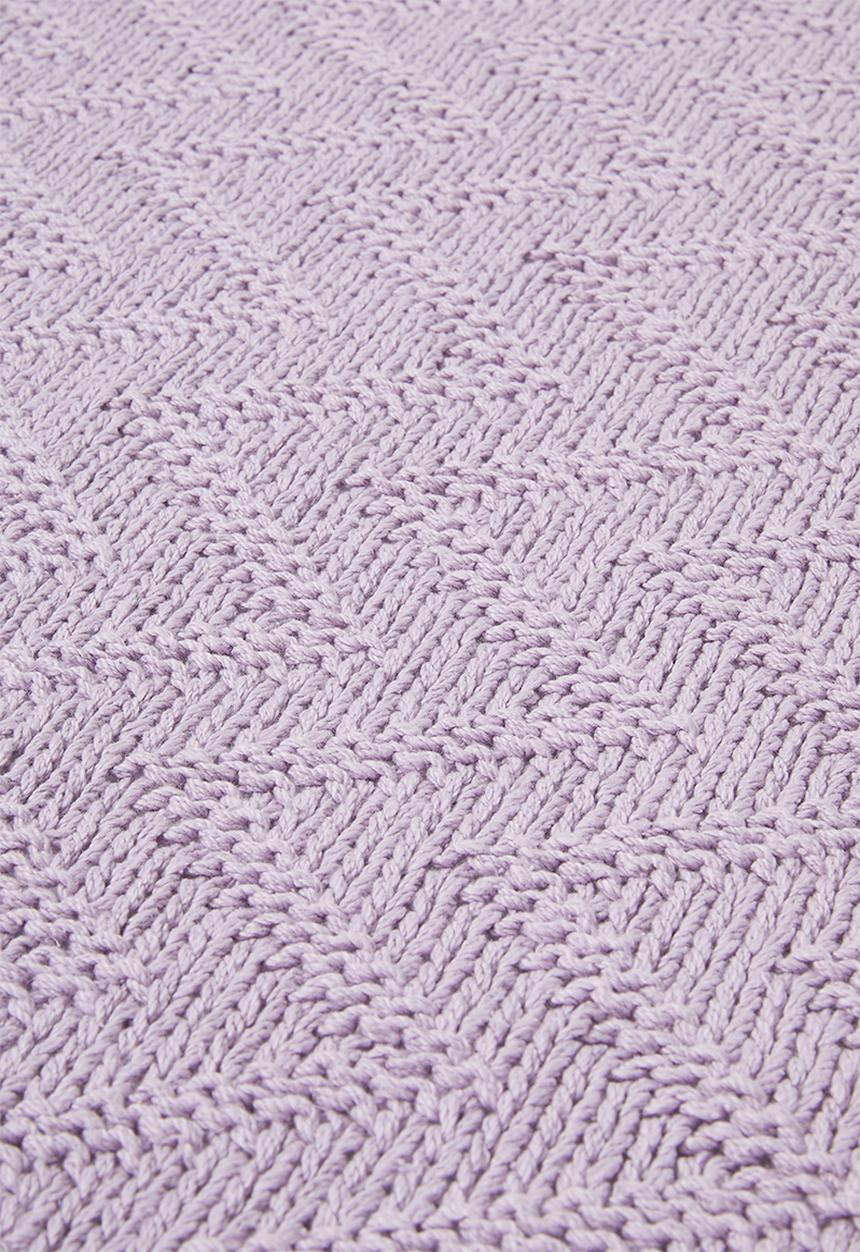 Sixth Floor - Fields knitted throw - purple