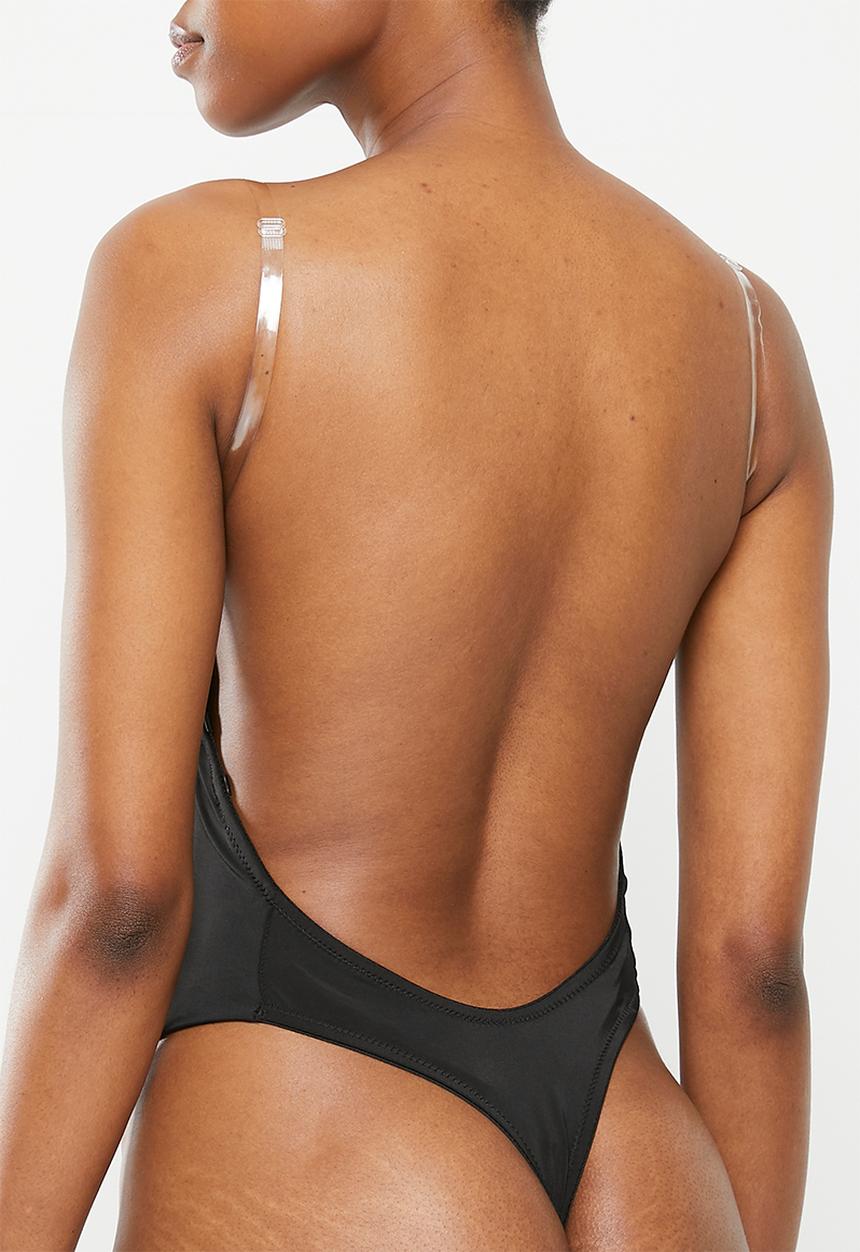 Easy Curves Shapewear - Backless super plunge bodysuit - black
