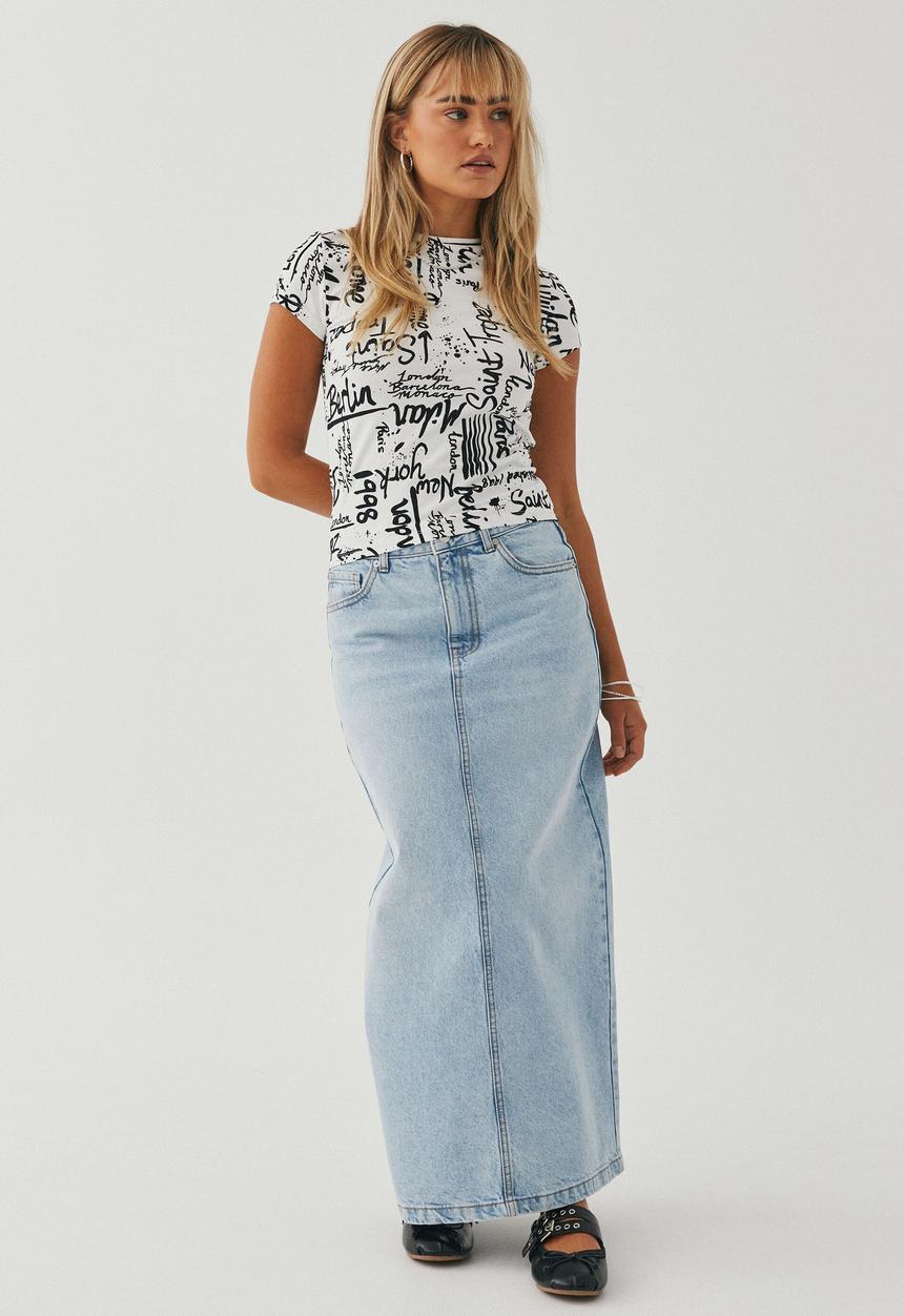 Supré  - Brandi graphic T-shirt - winter white/graffiti
