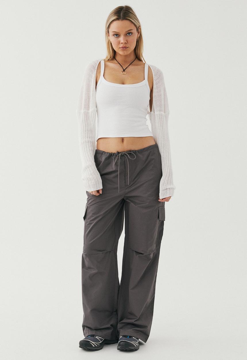 Supré  - Evie parachute cargo pant - chrome grey