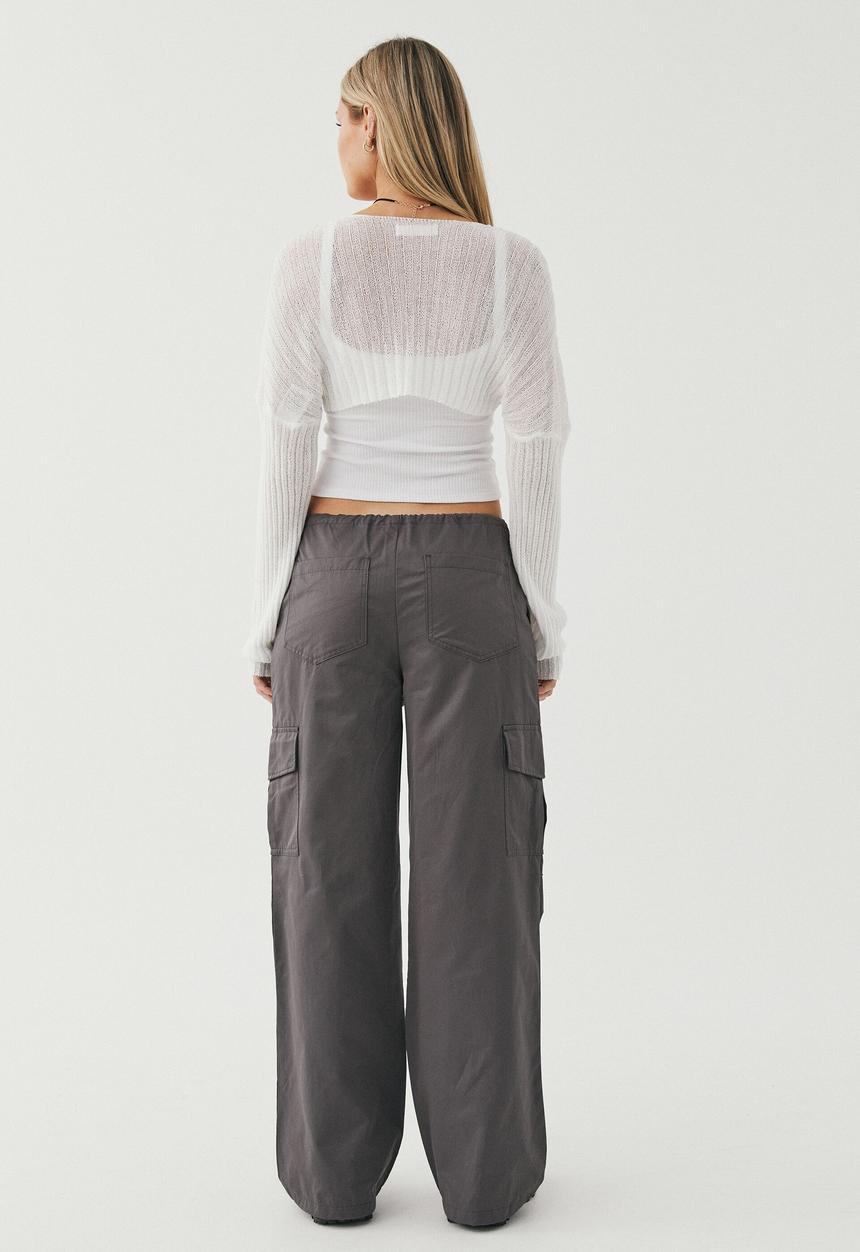Supré  - Evie parachute cargo pant - chrome grey