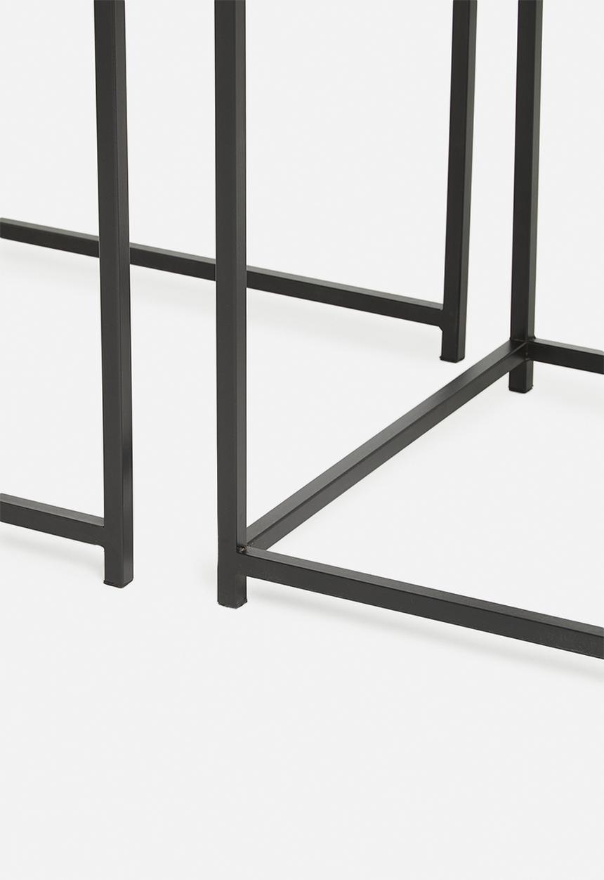 Sixth Floor - Geneva marble nested coffee tables - set of 2