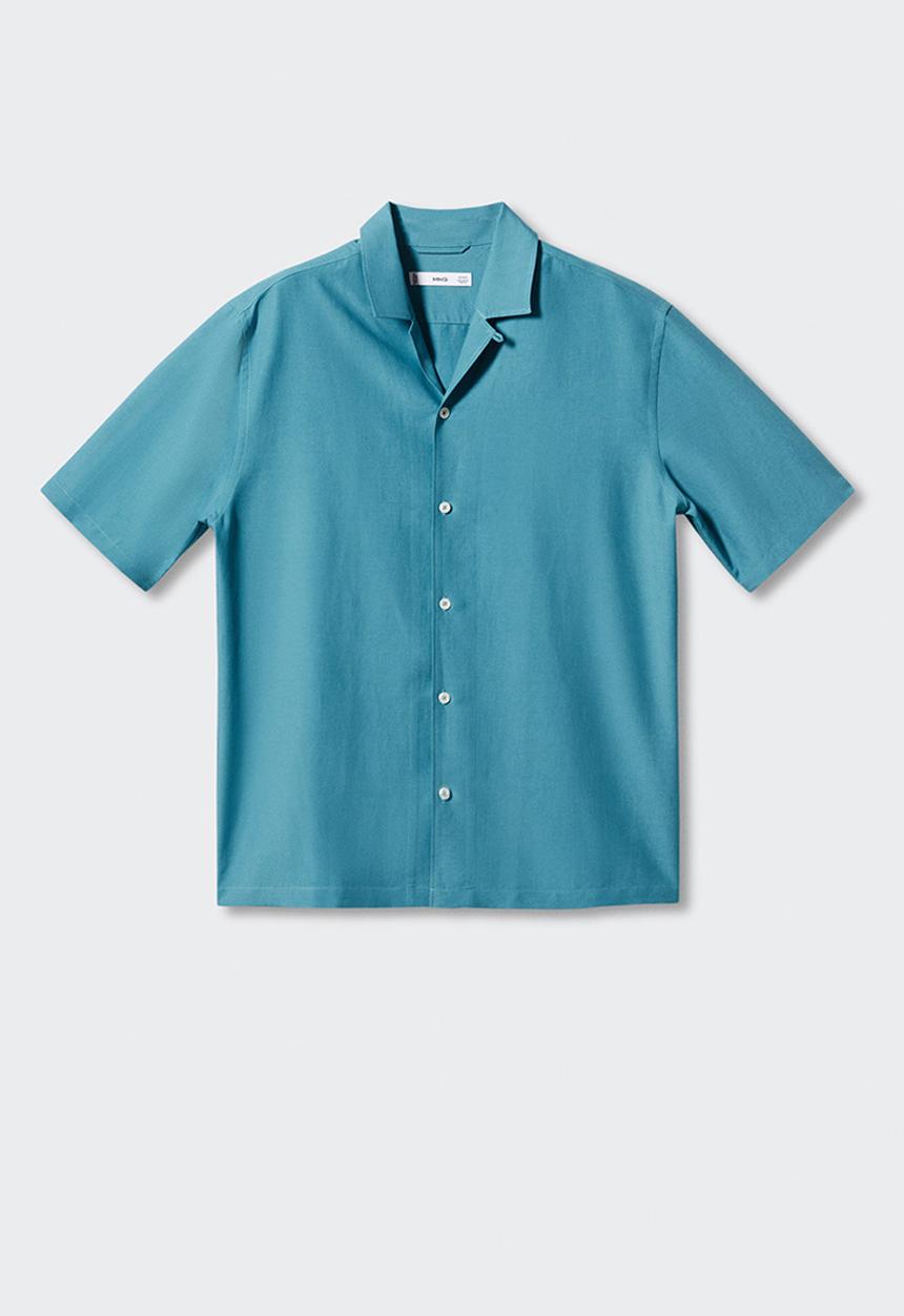 MANGO - Shirt malaga - turquoise