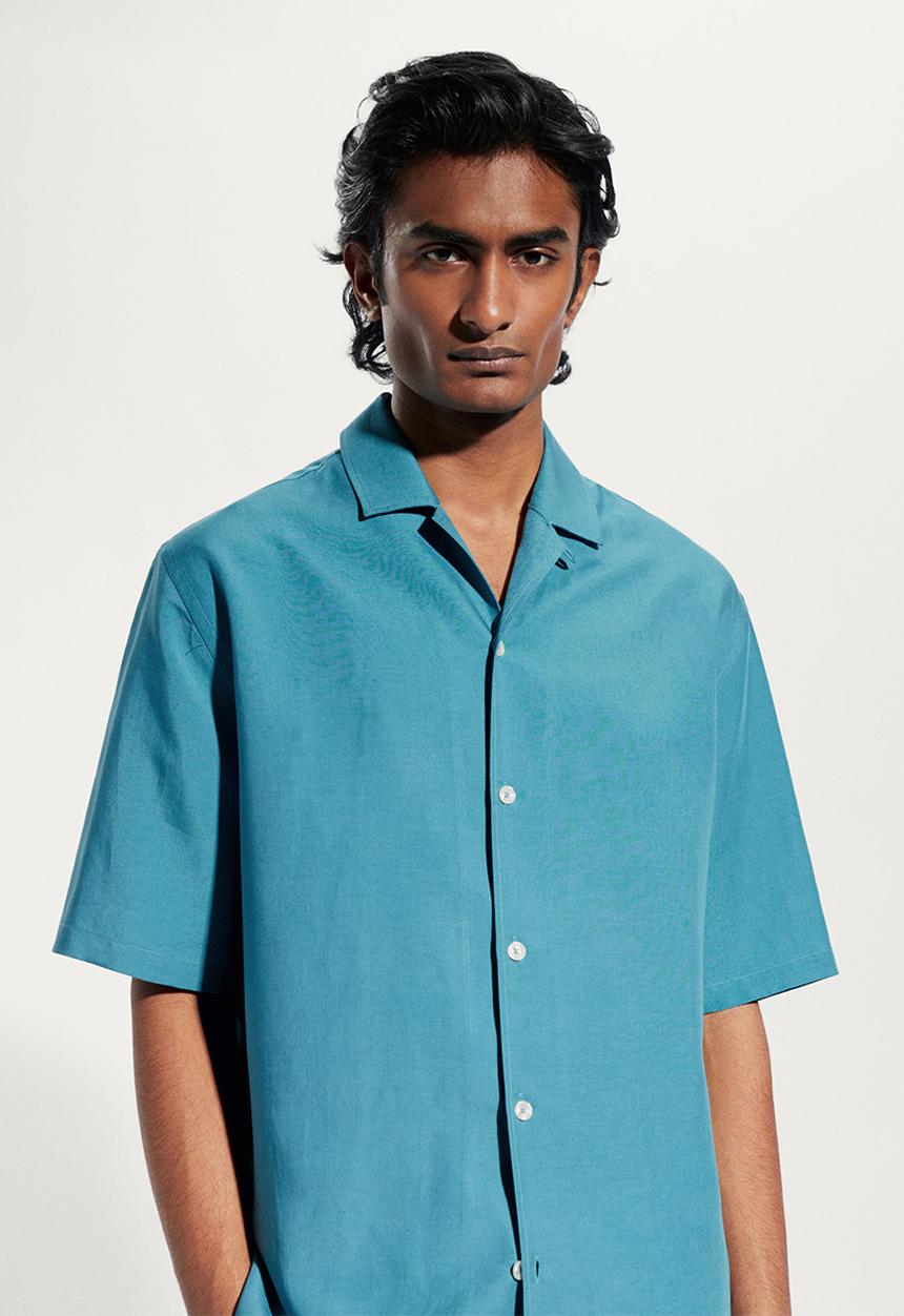 MANGO - Shirt malaga - turquoise