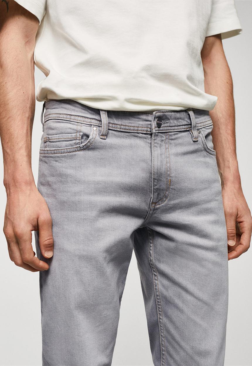 MANGO - Jeans jan - open grey