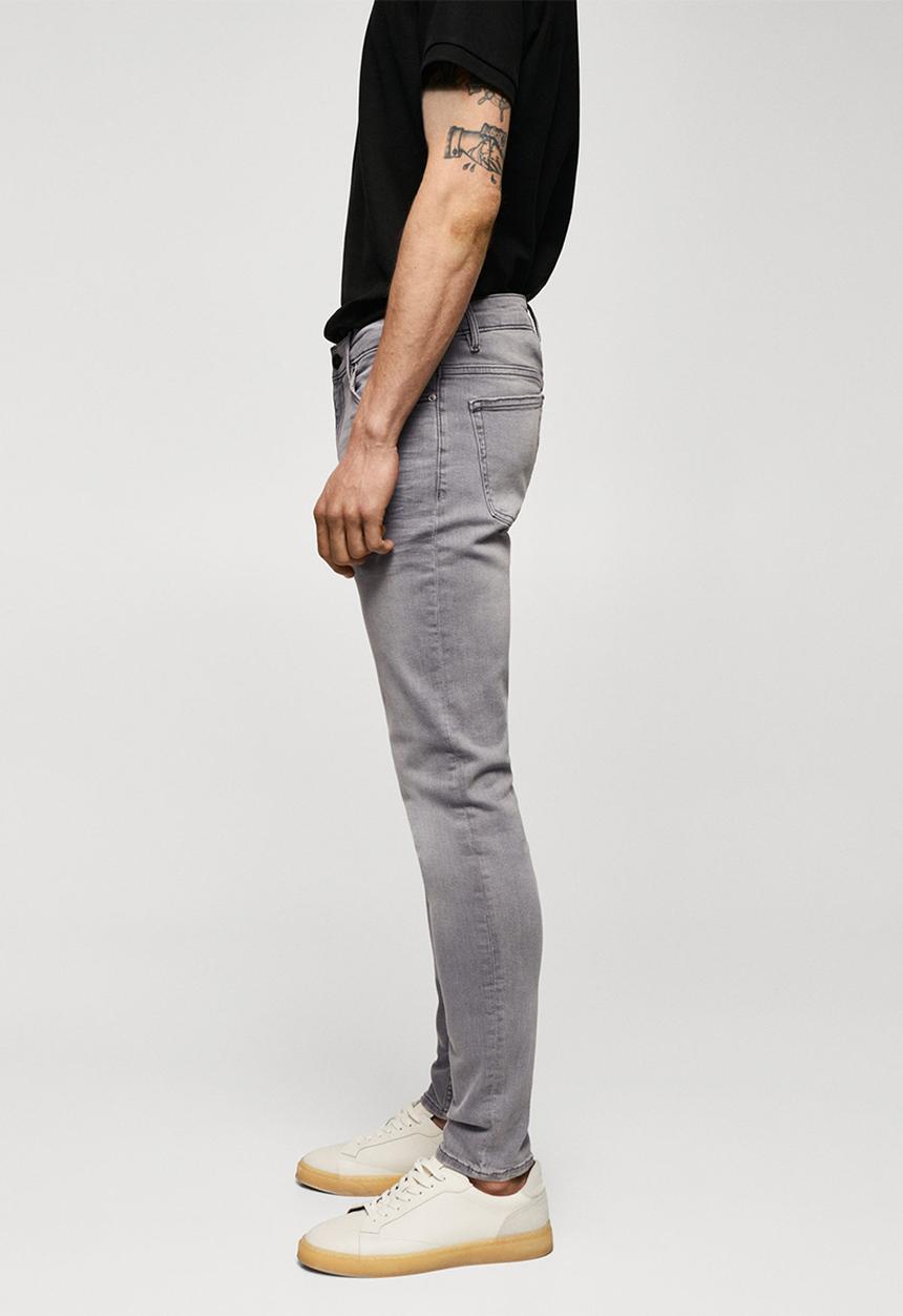 MANGO - Jeans jude - open grey