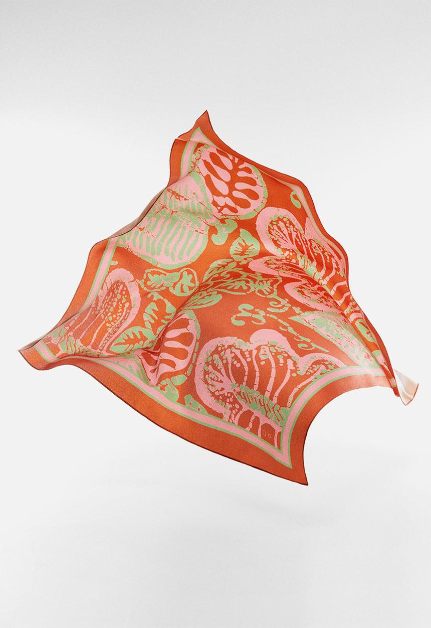 MANGO - Neck scarf boho- brown