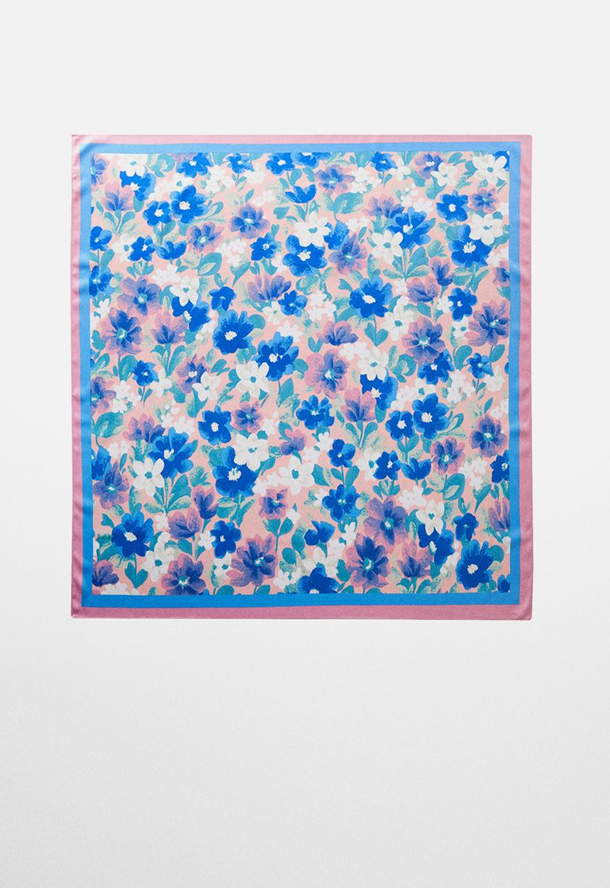 MANGO - Neck scarf jardin- bright pink