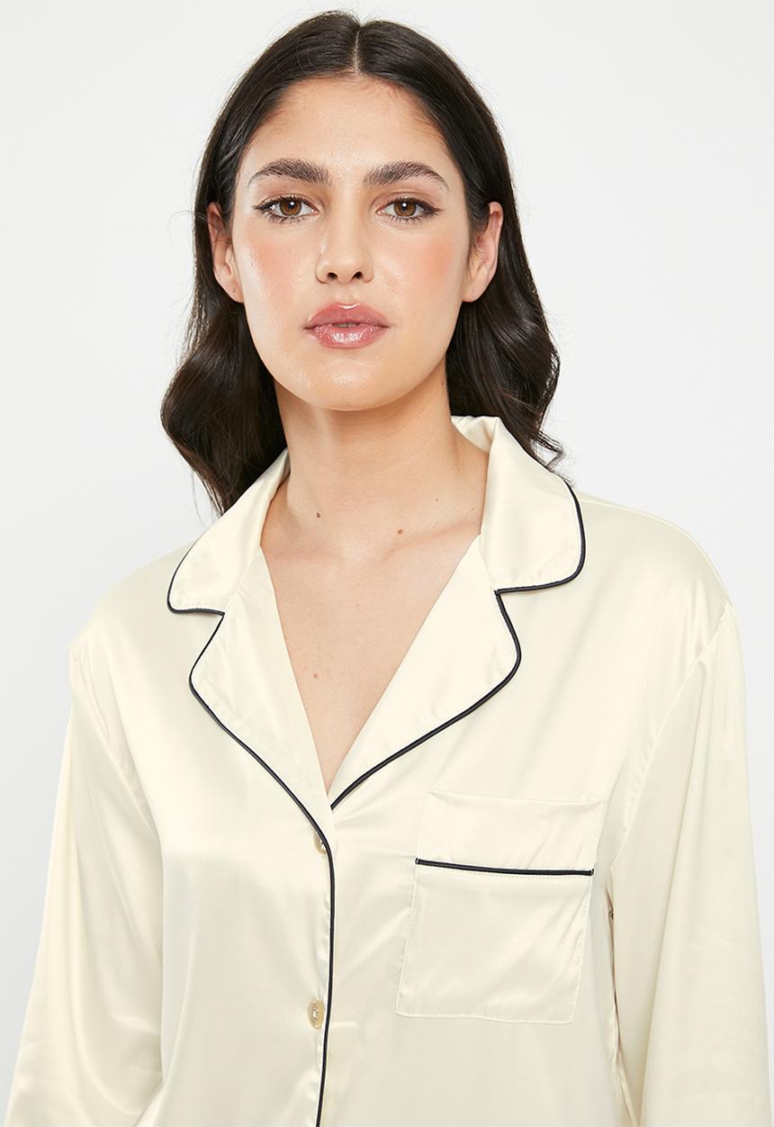 RAYE - Regardless pyjama top - ivory