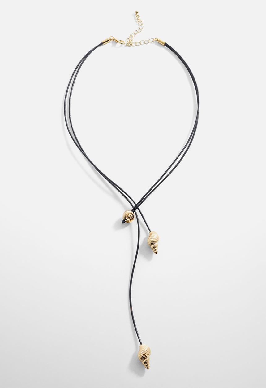 MANGO - Necklace fabianne- black