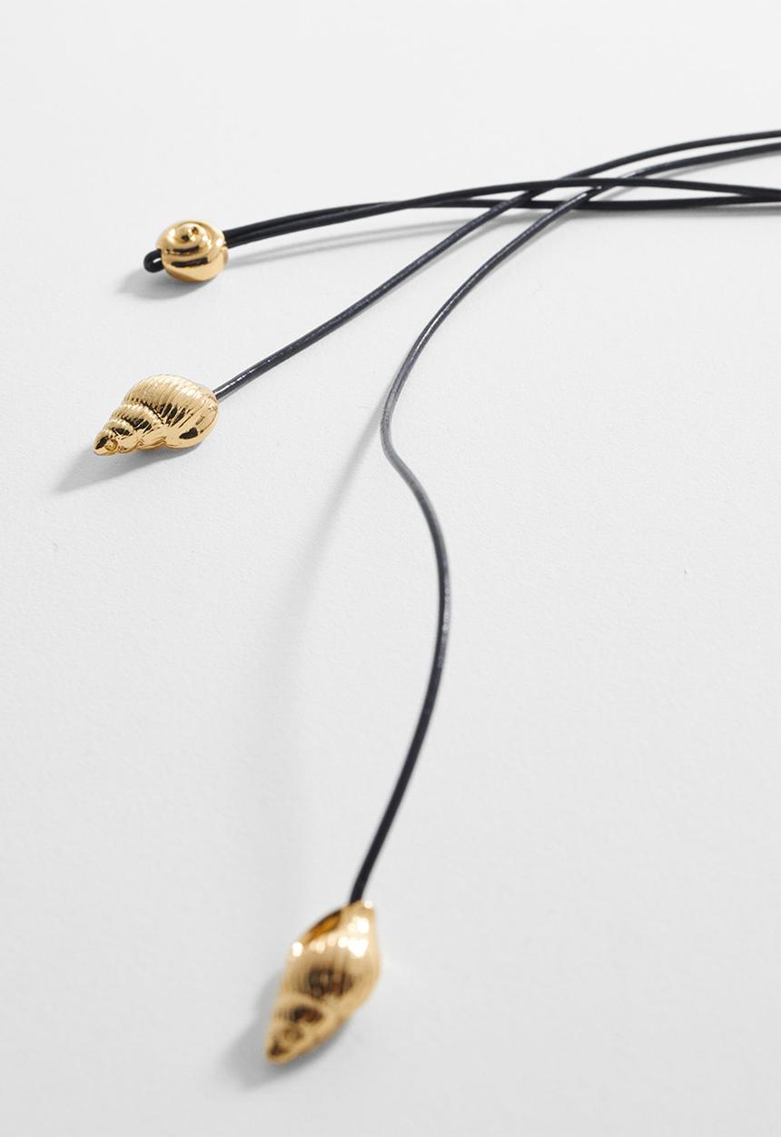 MANGO - Necklace fabianne- black