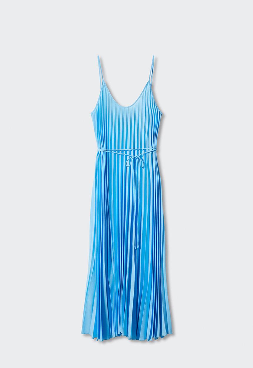 MANGO - Dress fortuny5 - mid blue