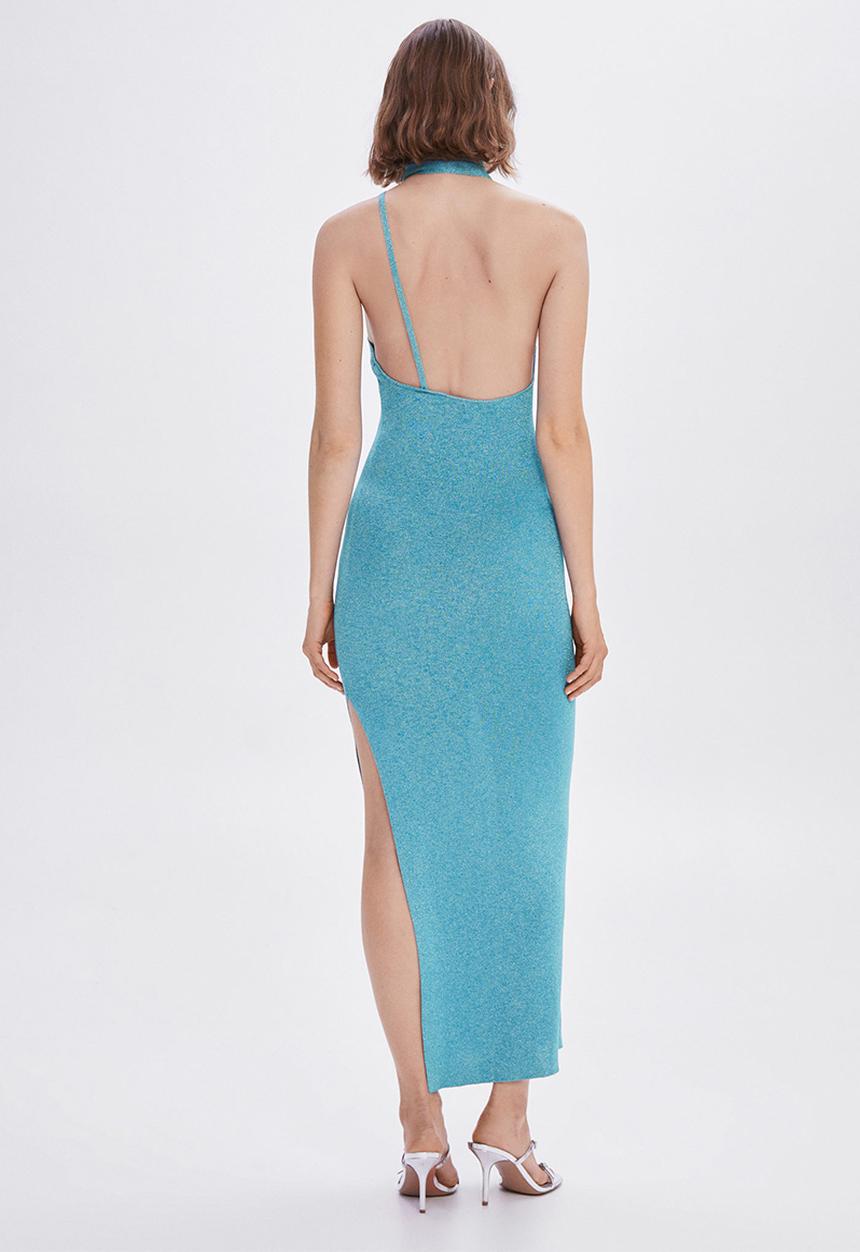 MANGO - Dress beast - mid blue