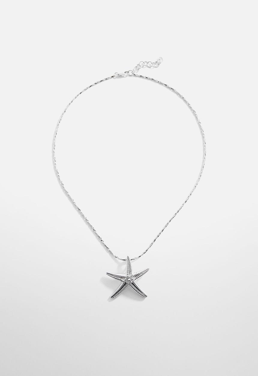 MANGO - Necklace fancy- silver